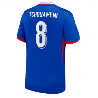 Frankreich Aurelien Tchouameni #8 Heimtrikot EM 2024 Kurzarm